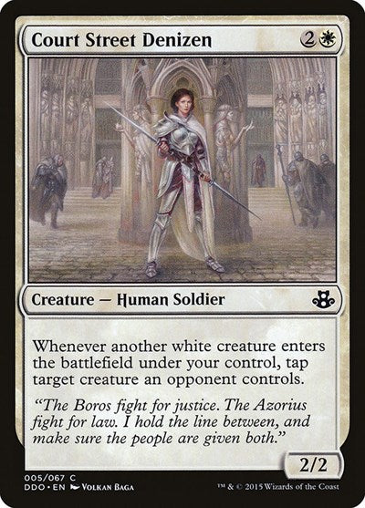 Court Street Denizen (DDO) #5 Common (Moderately Played) Duel Decks: Elspeth vs. Kiora Magic: The Gathering: 2015