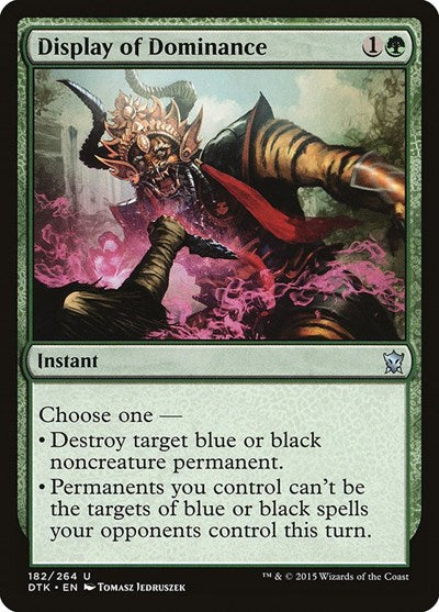 Display of Dominance (DTK) #182 Uncommon (Lightly Played) Dragons of Tarkir Magic: The Gathering: 2015