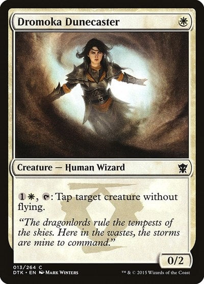 Dromoka Dunecaster (DTK) #13 Common Dragons of Tarkir Magic: The Gathering: 2015