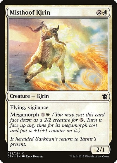 Misthoof Kirin (DTK) #25 Common (Heavily Played) Dragons of Tarkir Magic: The Gathering: 2015