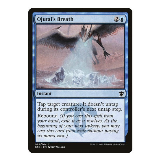 Ojutai's Breath (DTK) #67 Common Dragons of Tarkir Magic: The Gathering: 2015