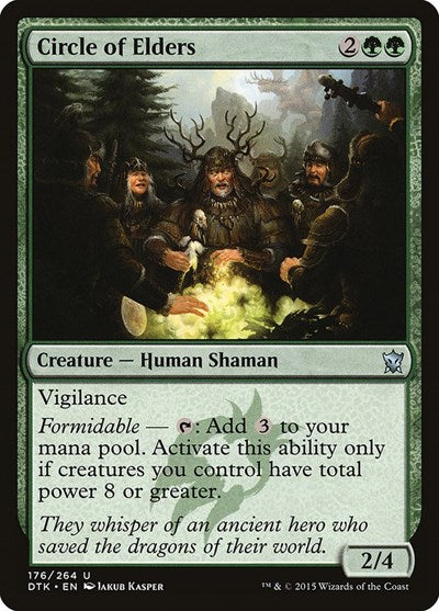 Circle of Elders (DTK) #176 Uncommon (Lightly Played) Dragons of Tarkir Magic: The Gathering: 2015