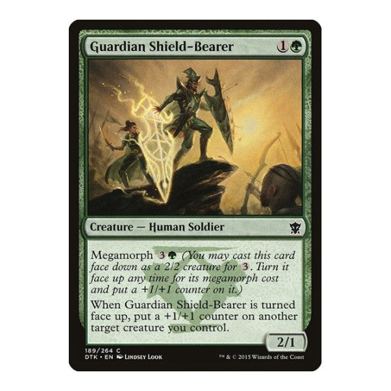 Guardian Shield Bearer (DTK) #189 Common Dragons of Tarkir Magic: The Gathering: 2015