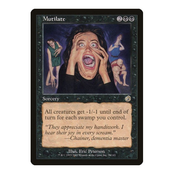 Mutilate (TOR) #73 Rare (Near Mint) Torment Magic: The Gathering: 2002