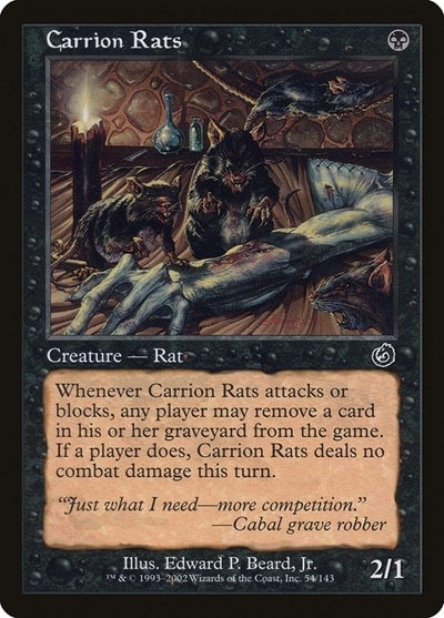 Carrion Rats (TOR) #54 Common Torment Magic: The Gathering: 2002