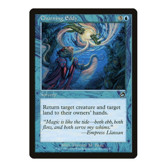 Churning Eddy (TOR) #32 Common (Heavily Played) Torment Magic: The Gathering: 2002