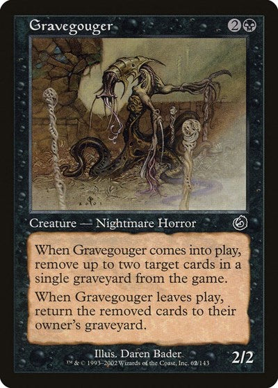 Gravegouger (TOR) #62 Common Torment Magic: The Gathering: 2002