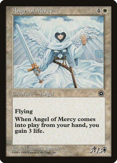Angel of Mercy (P02) #8 Uncommon (Heavily Played) Portal Second Age Magic: The Gathering: 1998