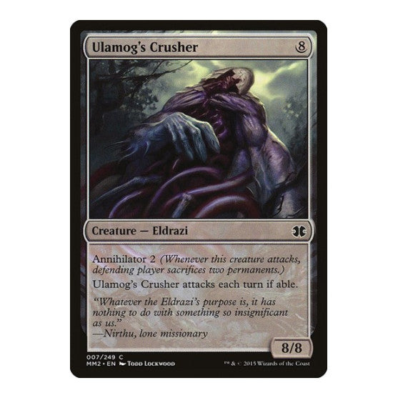 Ulamogs Crusher (MM2) #7 Common (Moderately Played) Modern Masters 2015 Magic: The Gathering: 2015