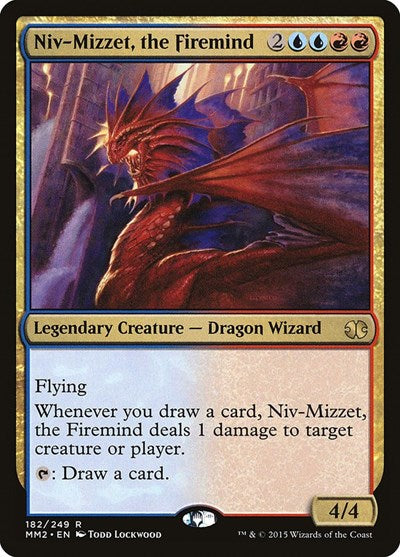 Niv Mizzet the Firemind (MM2) #182 Rare (Heavily Played) Modern Masters 2015 Magic: The Gathering: 2015