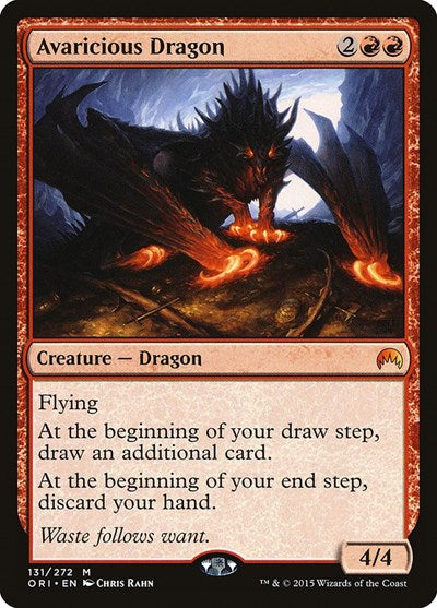 Avaricious Dragon (ORI) #131 Mythic Rare (Heavily Played) Magic Origins Magic: The Gathering: 2015