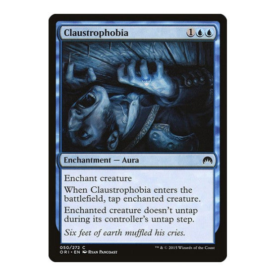Claustrophobia (ORI) #50 Common Magic Origins Magic: The Gathering: 2015