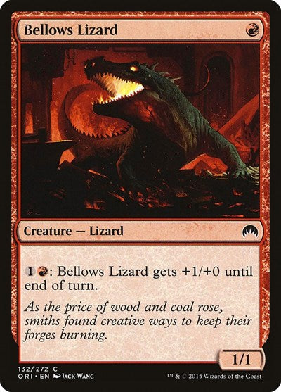 Bellows Lizard (ORI) #132 Common (Moderately Played) Magic Origins Magic: The Gathering: 2015