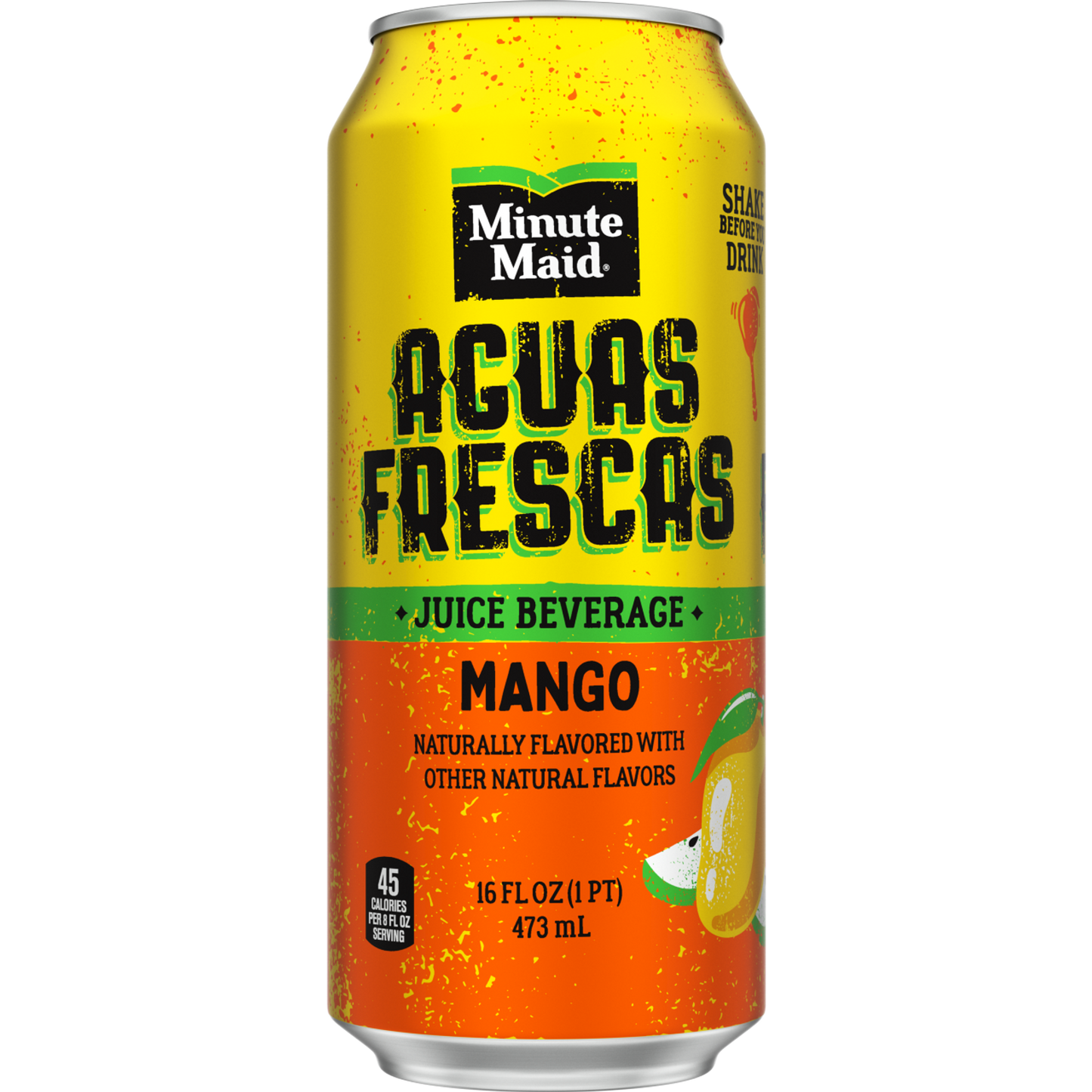 Minute Maid Aguas Frescas Mango, 16 oz can