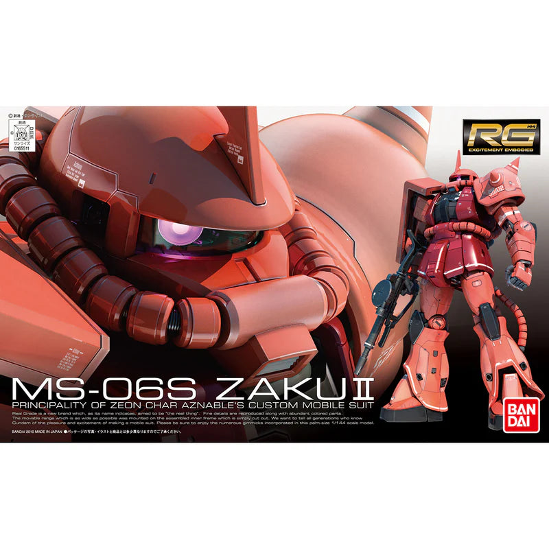 RG 1/144 MS-06S Zaku II Char Aznable's Custom Mobile Suit