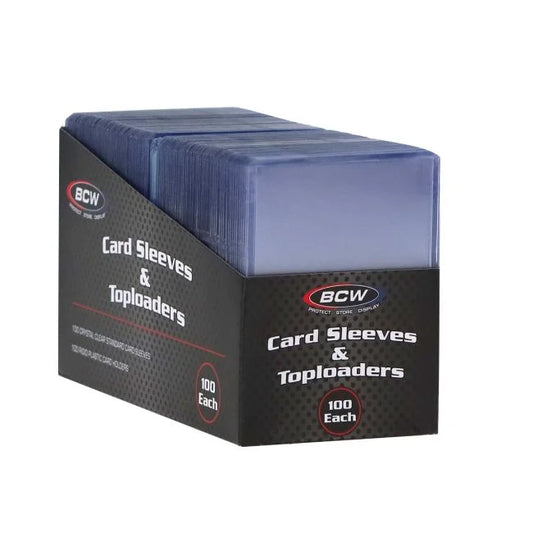 BCW Card Sleeves & Toploaders Combo 100 Each