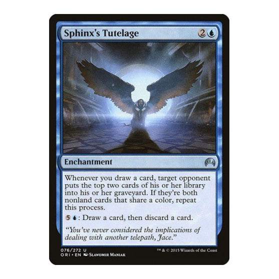 Sphinxs Tutelage (ORI) #76 Uncommon Magic Origins Magic: The Gathering: 2015