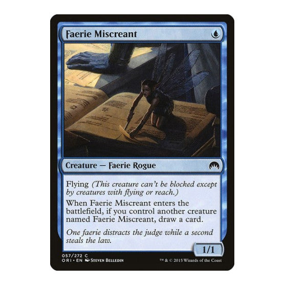 Faerie Miscreant (ORI) #57 Common (Moderately Played) Magic Origins Magic: The Gathering: 2015