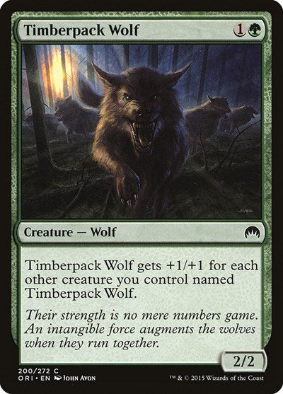 Timberpack Wolf (ORI) #200 Common (Lightly Played) Magic Origins Magic: The Gathering: 2015
