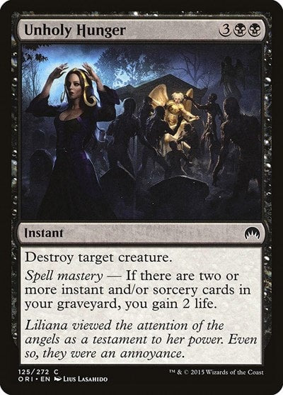 Unholy Hunger (ORI) #125 Common Magic Origins Magic: The Gathering: 2015