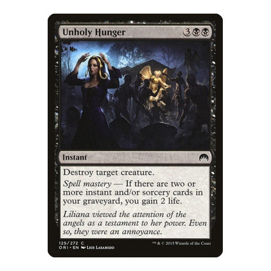 Unholy Hunger (ORI) #125 Common Magic Origins Magic: The Gathering: 2015