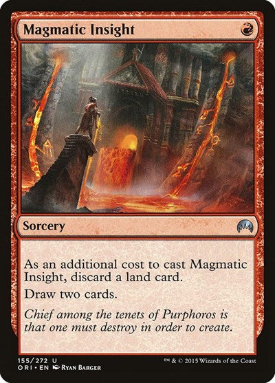 Magmatic Insight (ORI) #155 Uncommon (Lightly Played) Magic Origins Magic: 2015