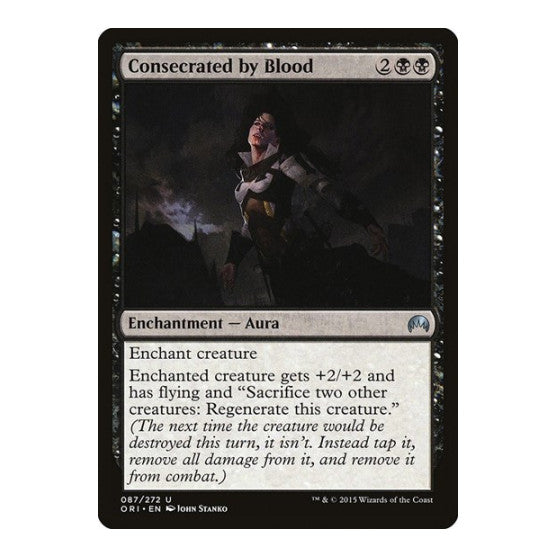 Consecrated by Blood (ORI) #87 Uncommon (Moderately Played) Magic Origins Magic: The Gathering: 2015