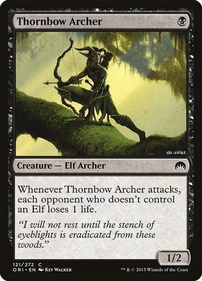 Thornbow Archer (ORI) #121 Common (Damaged) Magic Origins Magic: The Gathering: 2015