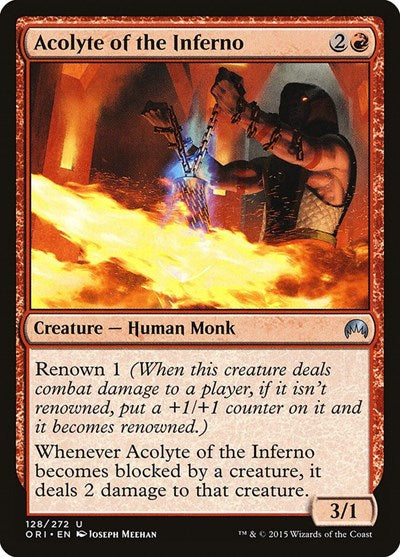 Acolyte of the Inferno (ORI) #128 Uncommon (Lightly Played) Magic Origins Magic: The Gathering: 2015