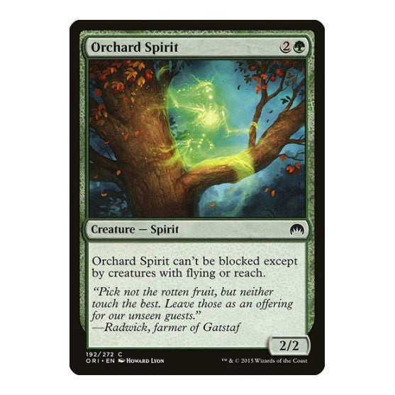 Orchard Spirit (ORI) #192 Common (Heavily Played) Magic Origins Magic: The Gathering: 2015