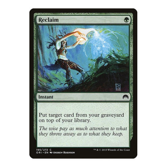 Reclaim (ORI) #195 Common (Lightly Played) Magic Origins Magic: The Gathering: 2015
