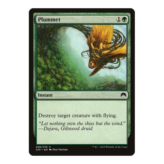 Plummet (ORI) #286 Common (Moderately Played) Magic Origins Magic: The Gathering: 2015