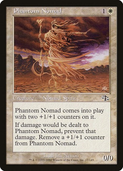 Phantom Nomad (JUD) #17 Common (Lightly Played) Judgment Magic: The Gathering: 2002