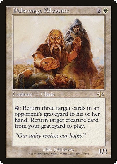 Pulsemage Advocate (JUD) #19 Rare (Lightly Played) Judgment Magic: The Gathering: 2002