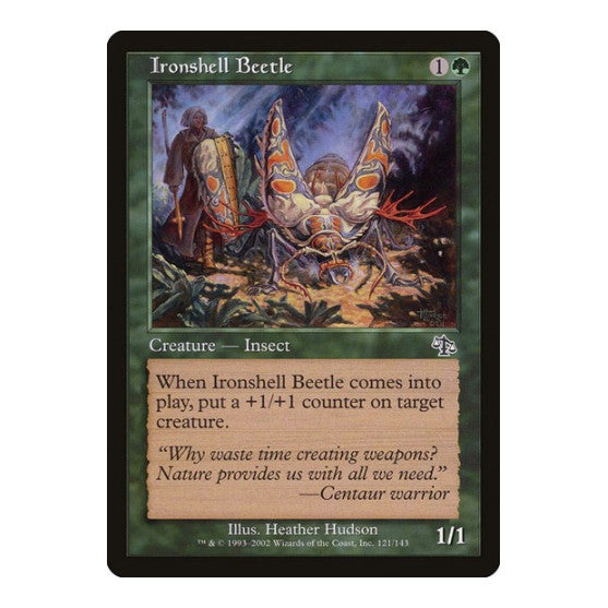 Ironshell Beetle (JUD) #121 Common (Lightly Played) Judgment Magic: The Gathering: 2002