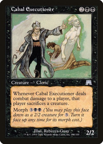Cabal Executioner (ONS) #130 Uncommon (Heavily Played) Onslaught Magic: The Gathering: 2002
