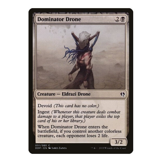 Dominator Drone (DDP) #51 Common (Damaged) Duel Decks: Zendikar vs. Eldrazi Magic: The Gathering: 2015