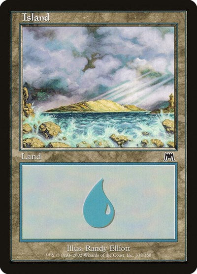 Island 338 (ONS) #338 Land Onslaught Magic: The Gathering: 2002