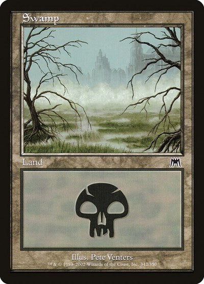 Swamp 342 (ONS) #342 Land (Heavily Played) Onslaught Magic: The Gathering: 2002