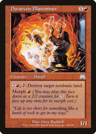 Dwarven Blastminer (ONS) #199 Uncommon (Lightly Played) Onslaught Magic: The Gathering: 2002