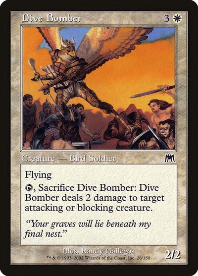 Dive Bomber (ONS) #26 Common Onslaught Magic: The Gathering: 2002