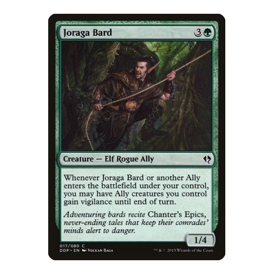 Joraga Bard (DDP) #17 Common (Lightly Played) Duel Decks: Zendikar vs. Eldrazi Magic: The Gathering: 2015