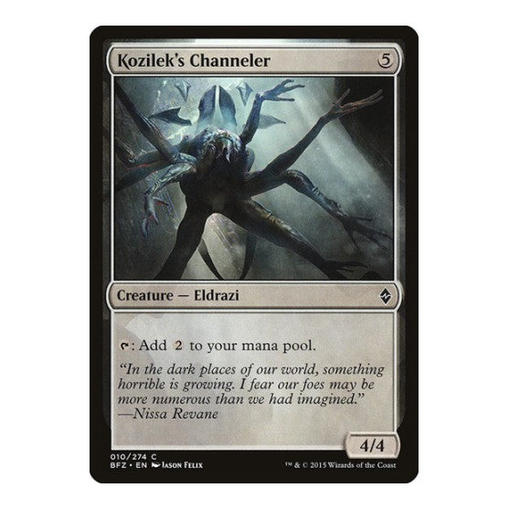 Kozileks Channeler (BFZ) #10 Common Battle for Zendikar Magic: The Gathering: 2015