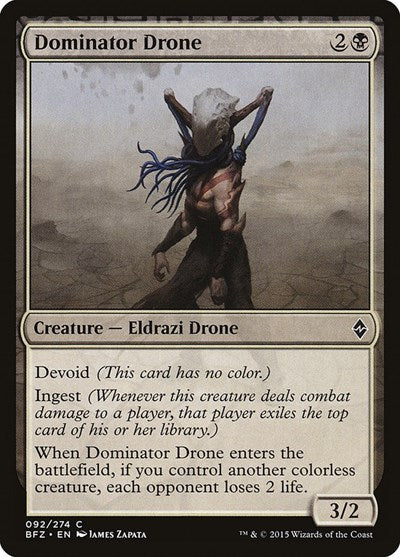 Dominator Drone (BFZ) #92 Common Battle for Zendikar Magic: The Gathering: 2015