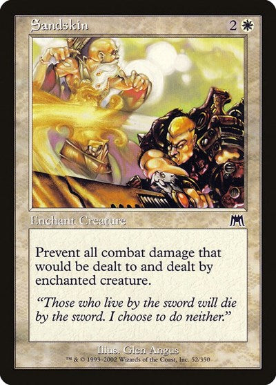 Sandskin (ONS) #52 Common (Lightly Played) Onslaught Magic: 2002