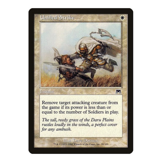 Unified Strike (ONS) #58 Common (Heavily Played) Onslaught Magic: The Gathering: 2002