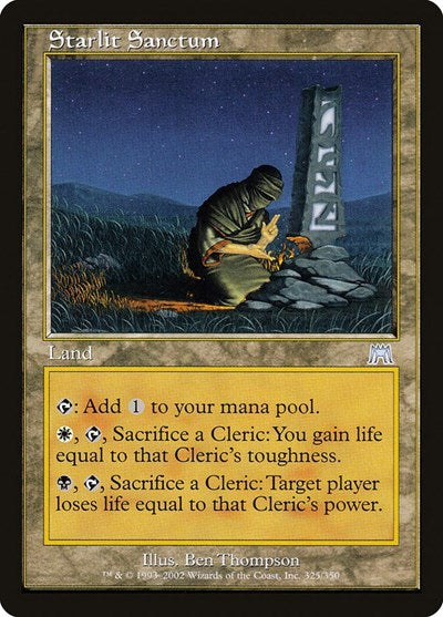 Starlit Sanctum (ONS) #325 Uncommon (Lightly Played) Onslaught Magic: The Gathering: 2002