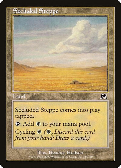 Secluded Steppe (ONS) #324 Common (Lightly Played) Onslaught Magic: 2002