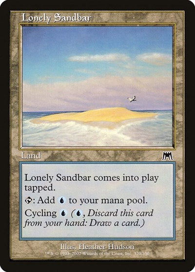 Lonely Sandbar (ONS) #320 Common (Moderately Played) Onslaught Magic: The Gathering: 2002