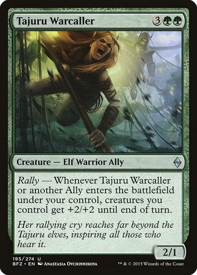 Tajuru Warcaller (BFZ) #195 Uncommon (Lightly Played) Battle for Zendikar Magic: The Gathering: 2015